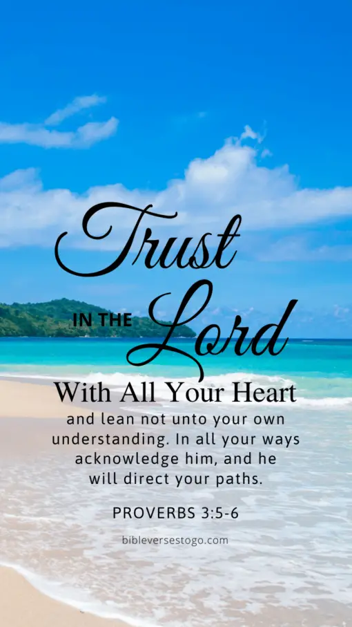 Christian Wallpaper – Paradise Proverbs 3:5-6