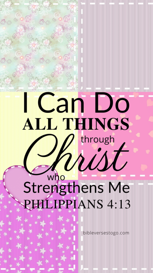 Christian Wallpaper – Patchwork Philippians 4:13