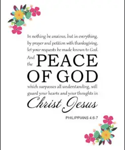 Philippians 4:6-7 - Peace of God - Bible Verses To Go