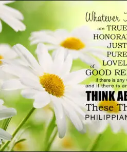 Philippians 4:8 - Think About These - Bible Verses To Go