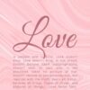 Christian Wallpaper – Pink Marble 1 Corinthians 13:4-8