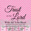 Christian Wallpaper – Pink Mix Proverbs 3:5-6