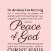 Christian Wallpaper – Pink Philippians 4:6-7