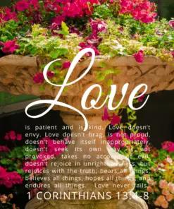 Christian Wallpaper – Planter 1 Corinthians 13:4-8