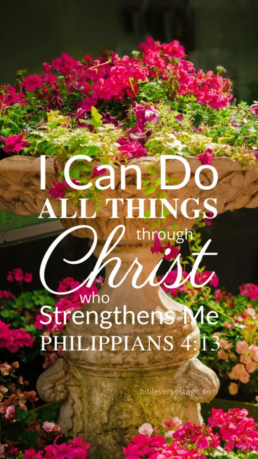 Christian Wallpaper – Planter Philippians 4:13