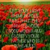 Christian Wallpaper - Poppy Sunrise Matthew 5:16
