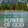 Christian Wallpaper - Power of God 1 Corinthians 2:5