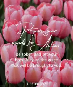 Christian Wallpaper - Prepare Your Mind 1 Peter 1:13