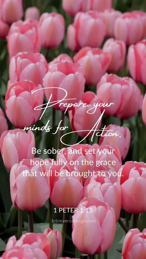 Christian Wallpaper - Prepare Your Mind 1 Peter 1:13