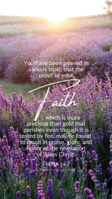 Proof of Faith 1 Peter 1:6-7 – Encouraging Bible Verses