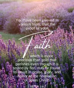 Christian Wallpaper - Proof of Faith 1 Peter 1:6-7