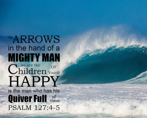 Psalm 127:4-5 - Children as Arrows - Bible Verses To Go