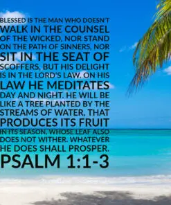 Psalm 1:1-3 - Whatever He Does Shall Prosper - Bible Verses To Go
