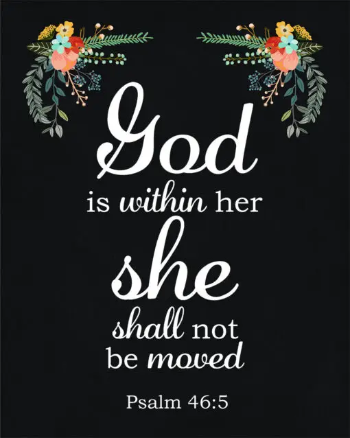 Psalm 46:5 - God is Within Her - Bible Verses To Go