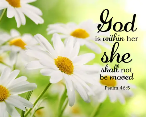 Psalm 46:5 - God is Within Her - Bible Verses To Go
