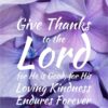 Christian Wallpaper - Purple Pink Flowers Psalm 107:1