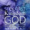 Christian Wallpaper – Purple Matthew 6:33