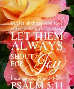 Christian Wallpaper - Rainbow Roses Psalm 5:11