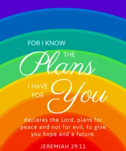 Christian Wallpaper – Rainbow Jeremiah 29:11