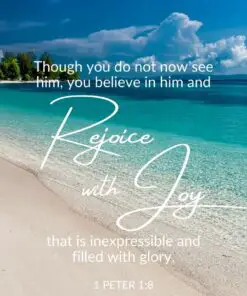 Christian Wallpaper - Rejoice With Joy 1 Peter 1:8