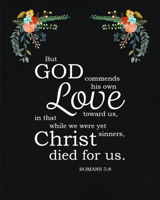 Romans 5:8 - Christ Died for Us - Bible Verses To Go