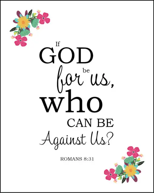 Romans 8:31 - God is for Us - Bible Verses To Go