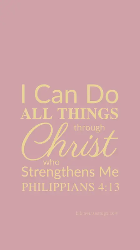 Rose Gold Philippians 4:13 – Encouraging Bible Verses