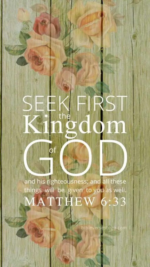 Christian Wallpaper – Rosewood Matthew 6:33
