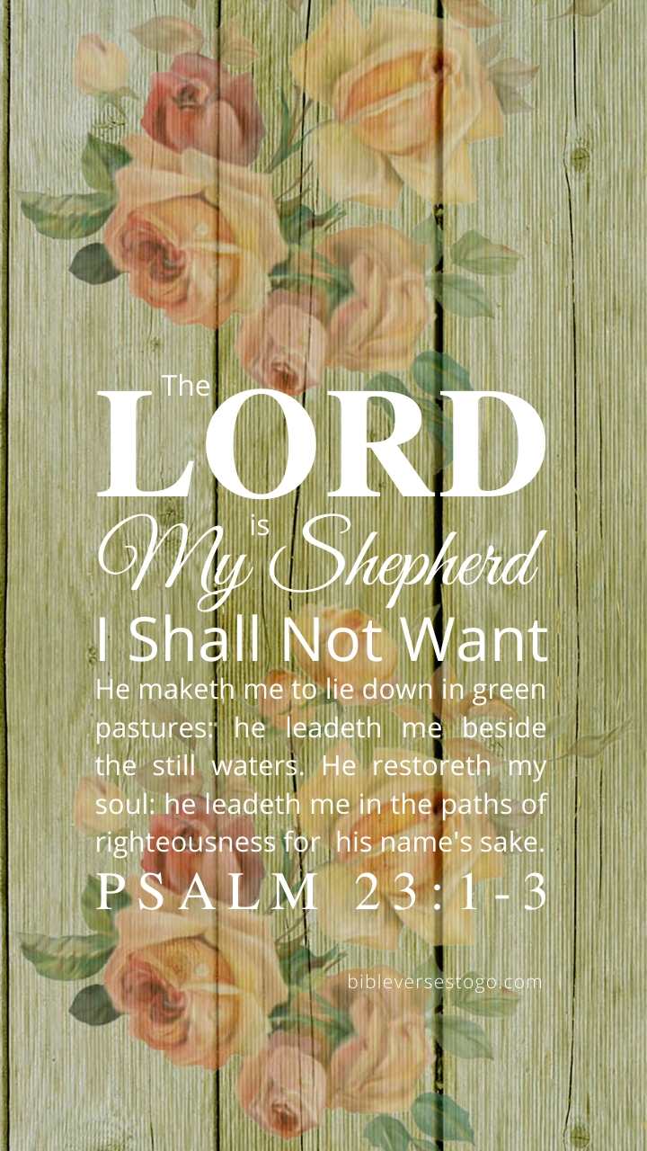 Wallpaper Images for Your Encouragement | Psalm 23:1