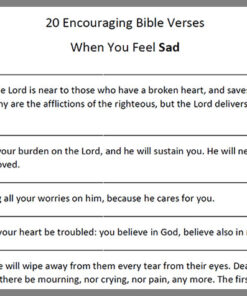 Sadness Bible Verses
