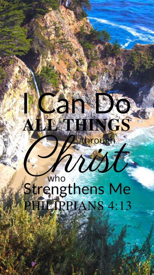 Christian Wallpaper - Seaside2 Philippians 4:13