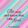 Christian Wallpaper – Stripes Psalm 46:10
