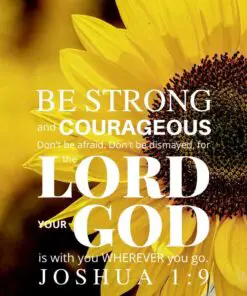 Christian Wallpaper – Sunflower Joshua 1:9