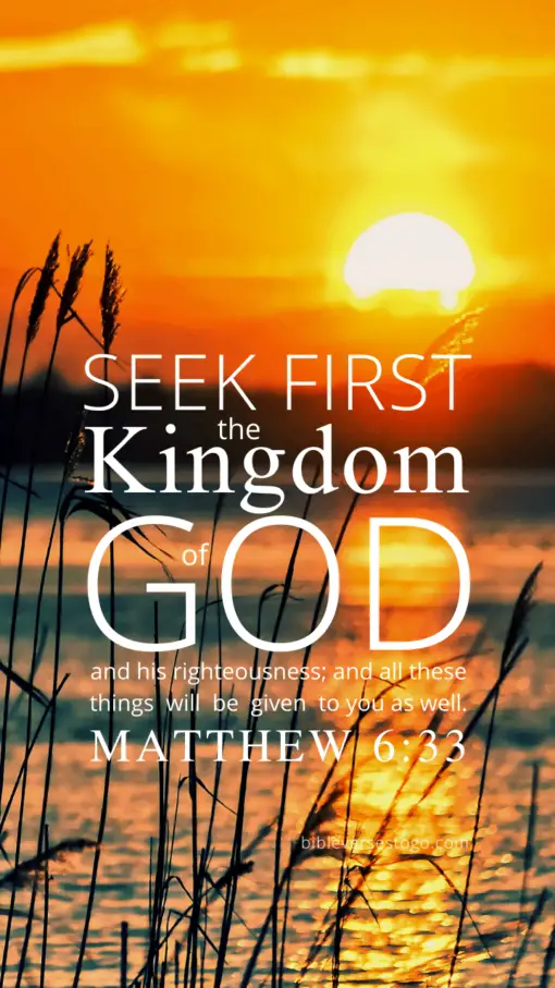 Christian Wallpaper – Sunrise Matthew 6:33