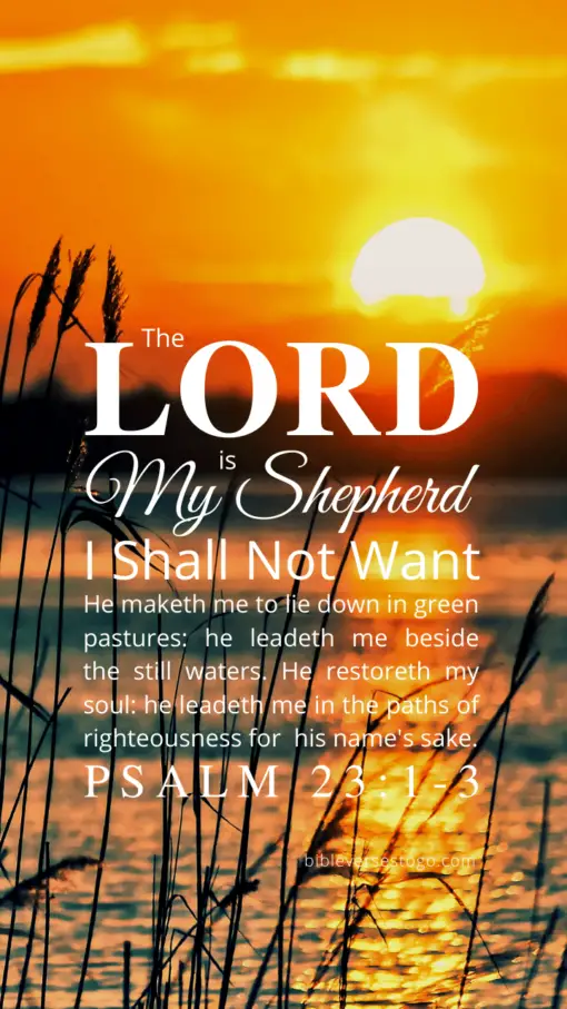 Christian Wallpaper – Sunrise Psalm 23:1-3