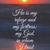 Christian Wallpaper - Sunset Beach Psalm 91:2