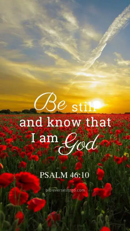 Sunset Psalm 46:10 – Encouraging Bible Verses