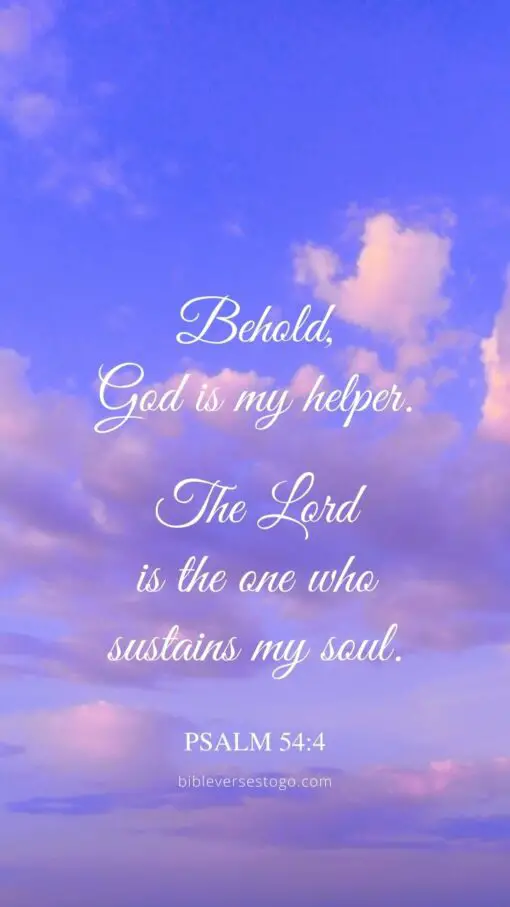 Christian Wallpaper - Sustains My Soul Psalm 54:4