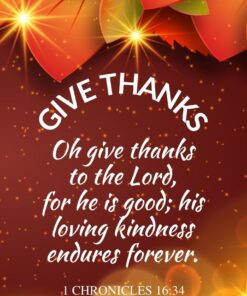 Christian Wallpaper - Thanksgiving 1 Chronicles 16:34
