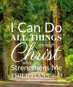 Christian Wallpaper – Treeline Philippians 4:13