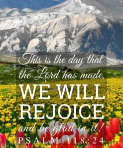 Christian Wallpaper – Tulip Field Psalm 118:24