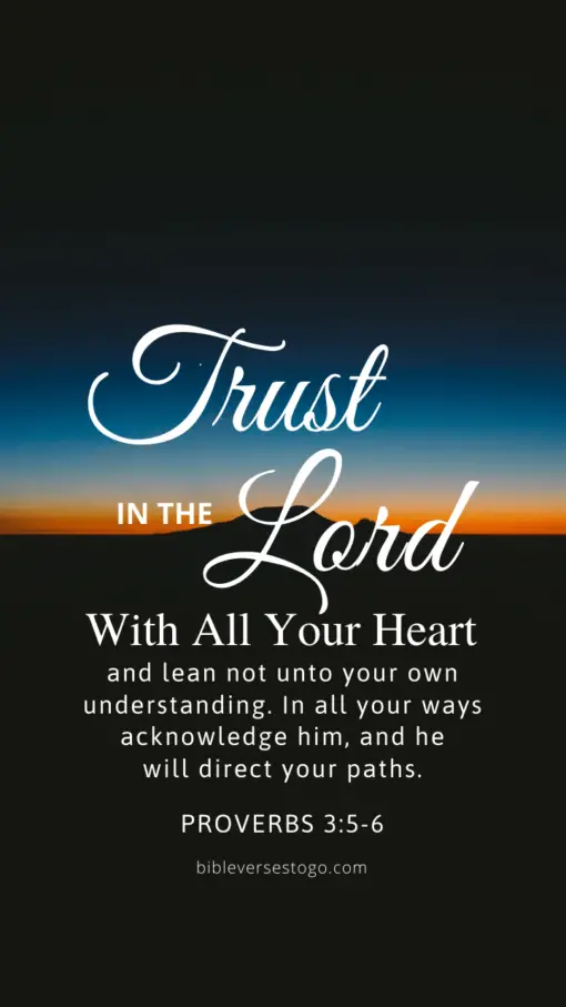Christian Wallpaper – Twilight Proverbs 3:5-6