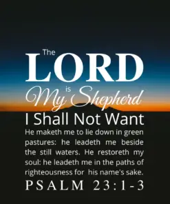 Christian Wallpaper – Twilight Psalm 23:1-3