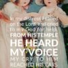 Christian Wallpaper - Vintage Girls Psalm 18:6