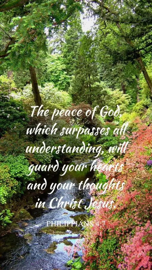 Christian Wallpaper - Wales Gardens Philippians 4:7