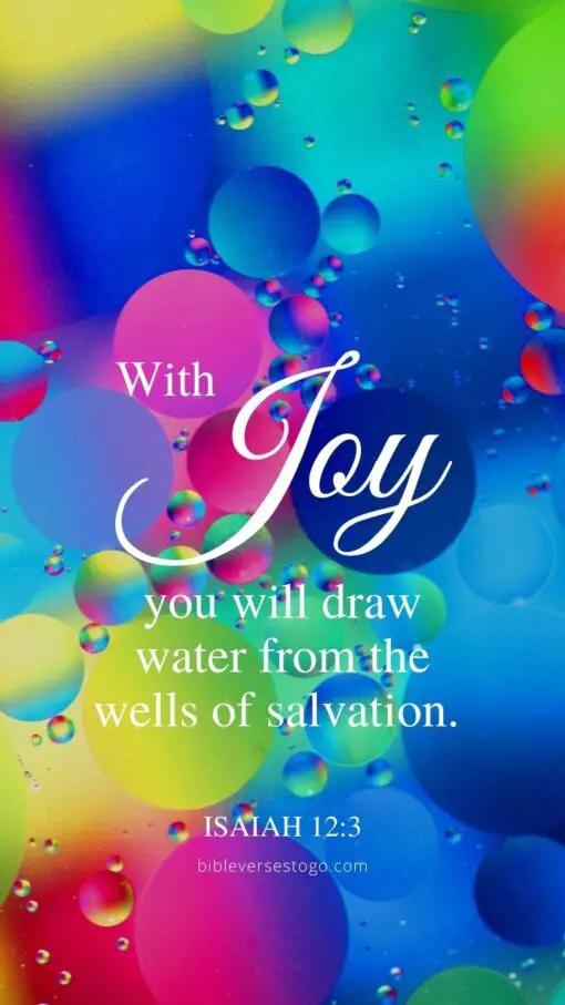 Christian Wallpaper - Wells of Salvation Isaiah 12:3