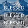 Christian Wallpaper - Winter Mountains Matthew 5:3-5