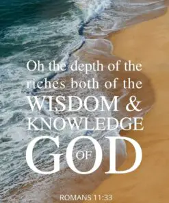 Christian Wallpaper - Wisdom of God Romans 11:33