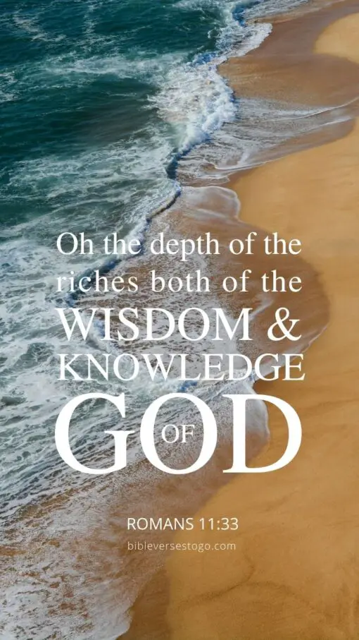 Christian Wallpaper - Wisdom of God Romans 11:33