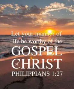 Christian Wallpaper - Worthy Life Philippians 1:27